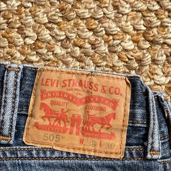 Levi's Men's Denim Straight Jeans - Picture 2 of 6